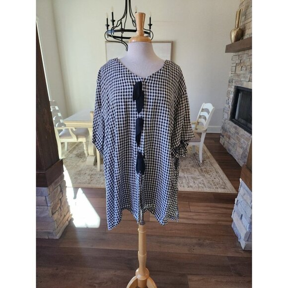 Vintage 90s More Jazz Made in USA Tunic‎ Top Size 30W 4XL - Picture 1 of 7